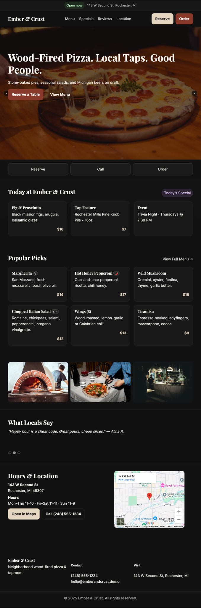 Example 1 Mid Page Screenshot
