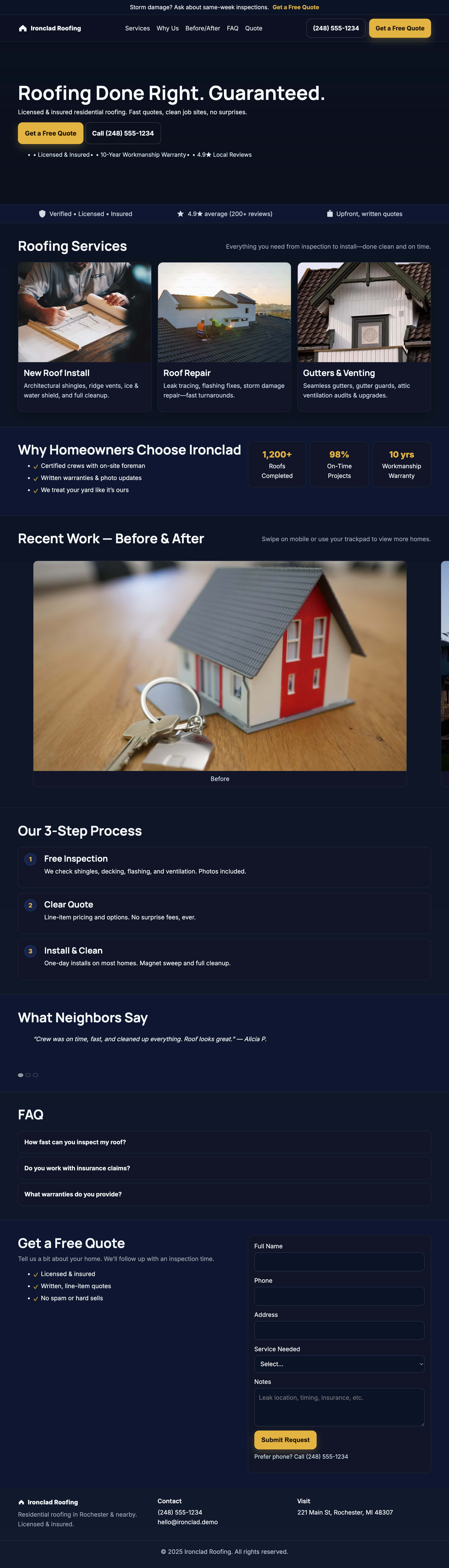Example 2 Mid Page Screenshot